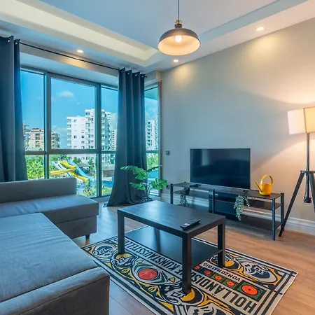 Luxury With Maxi's 1-bed Pool, Free Spa, Fitness, Access In Aksu Lägenhet *